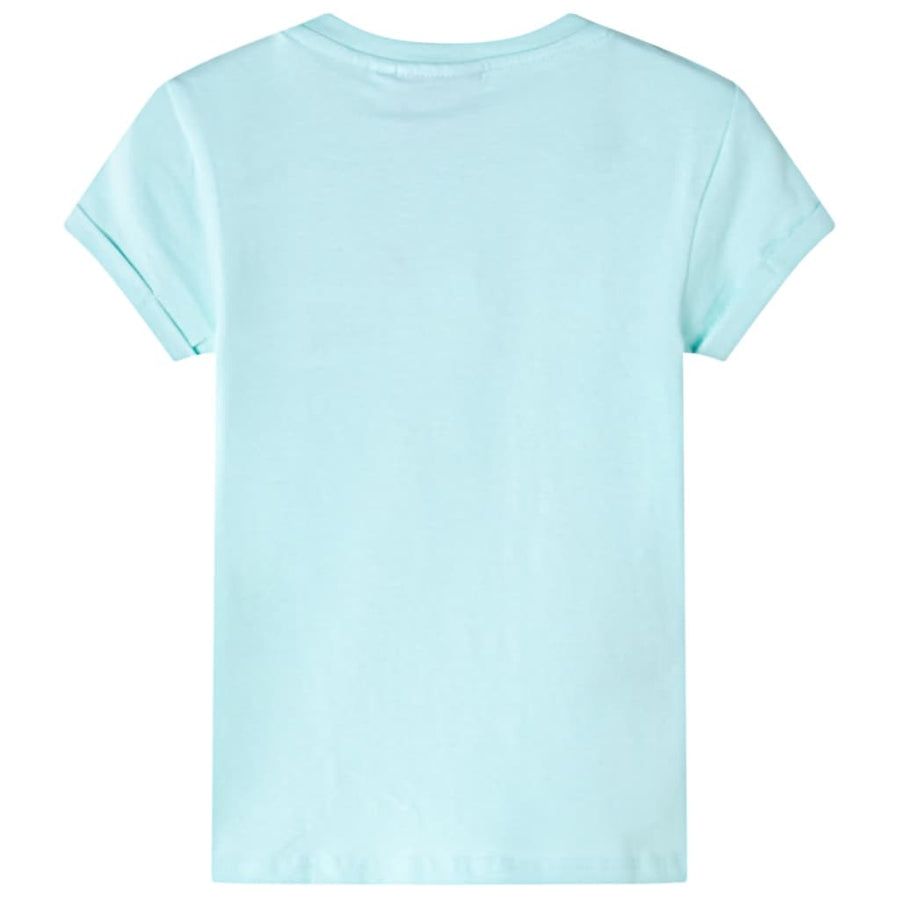 Kindershirt 128 lichtzeeblauw Aqua 128