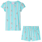 Kinderpyjama korte mouwen 116 ecru hond