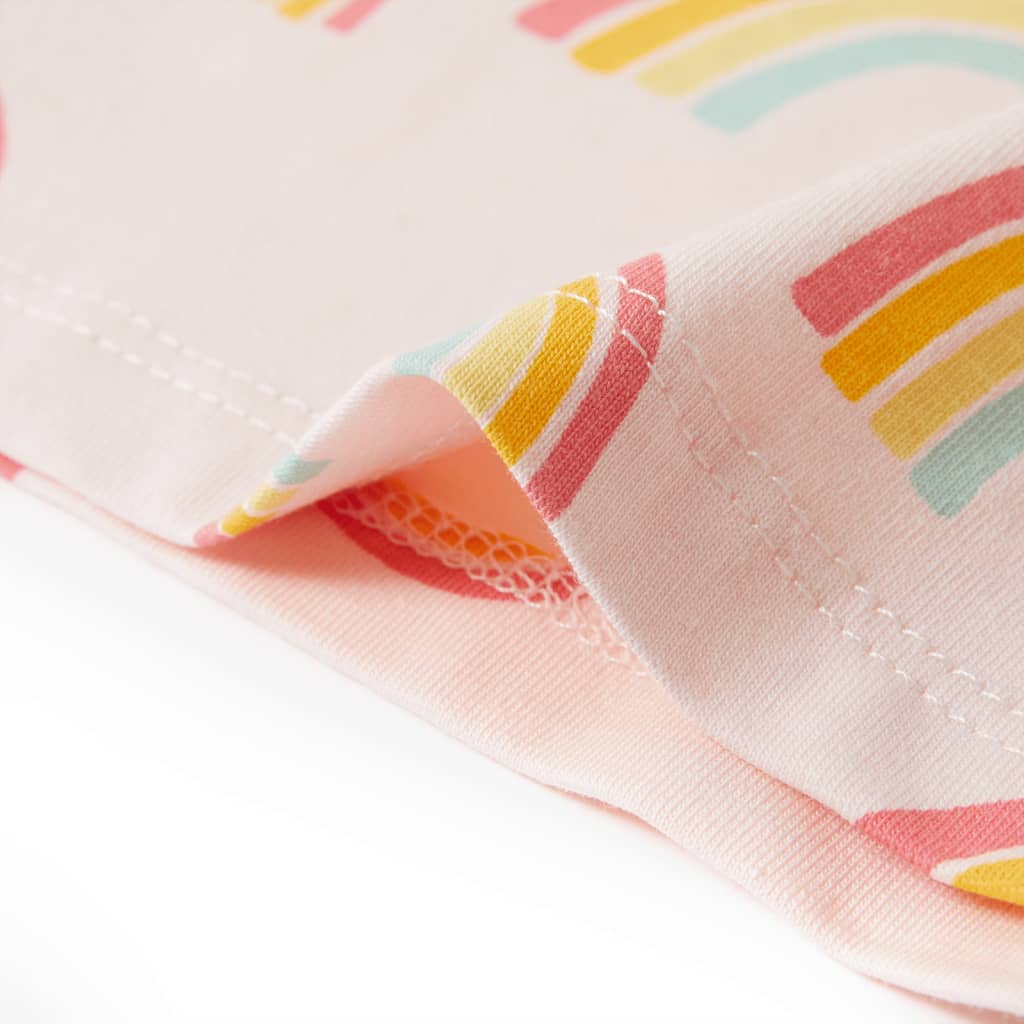 Kinderpyjama met korte mouwen 116 zachtroze 116