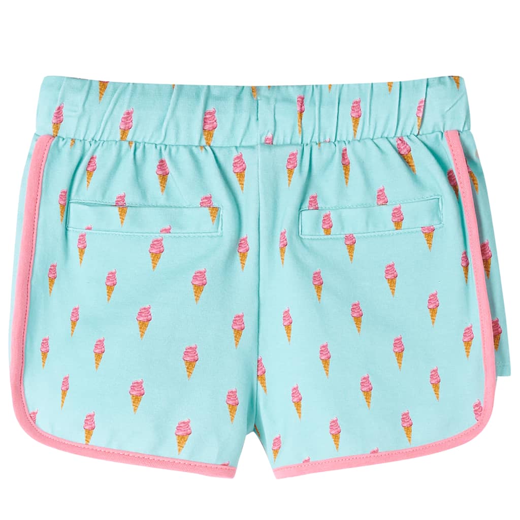 Kindershorts met trekkoord 140 lichtmintkleurig 140