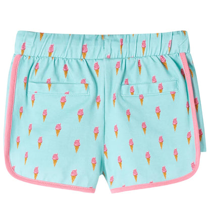 Kindershorts met trekkoord 140 lichtmintkleurig 140