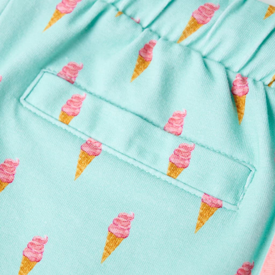 Kindershorts met trekkoord 140 lichtmintkleurig 140