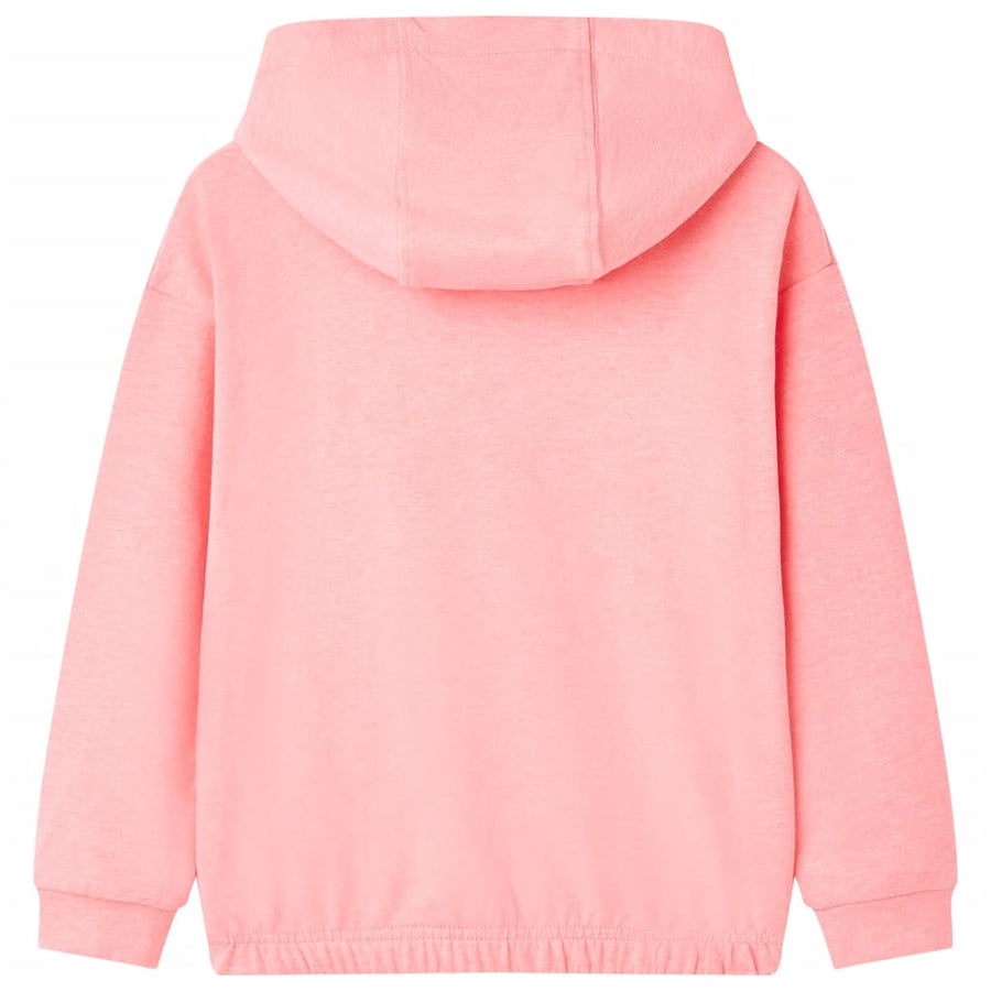 Kindertrui met capuchon 140 felroze Roze 140