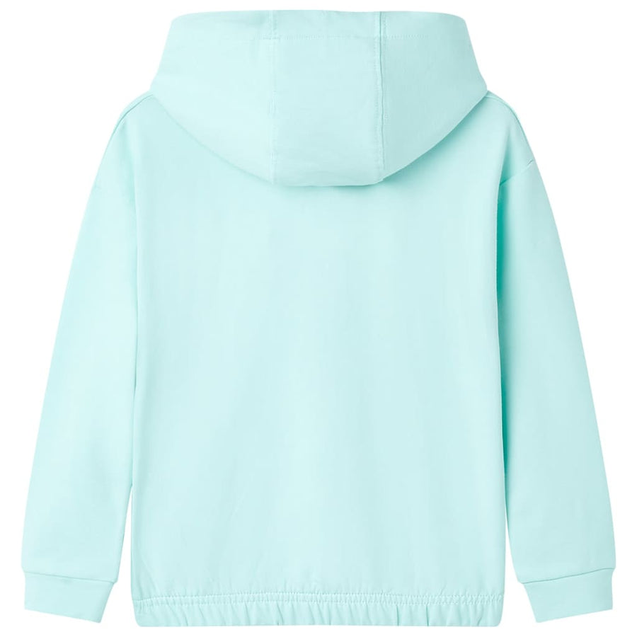 Kindertrui met capuchon 104 lichtzeeblauw Aqua