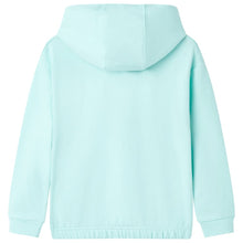 Kindertrui met capuchon 128 lichtzeeblauw Aqua