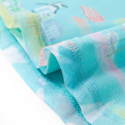 Kinderjurk 128 lichtzeeblauw 128