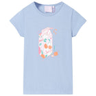 Kindershirt 92 blauw katoen