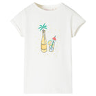 Kids' T-shirt 128 ecru