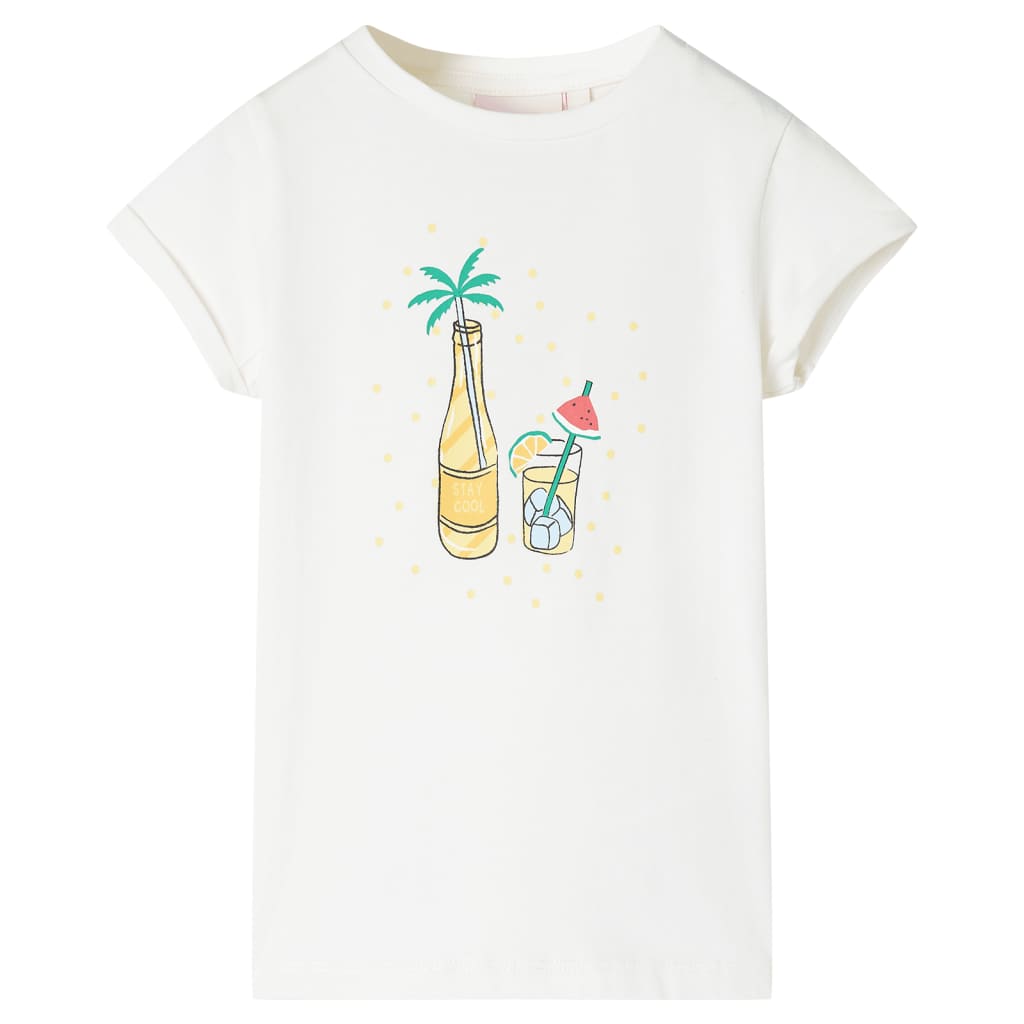 Kindershirt 128 ecru