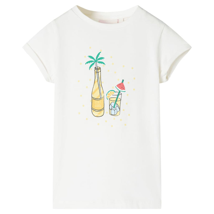 Kindershirt 128 ecru