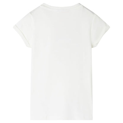 Kindershirt 128 ecru