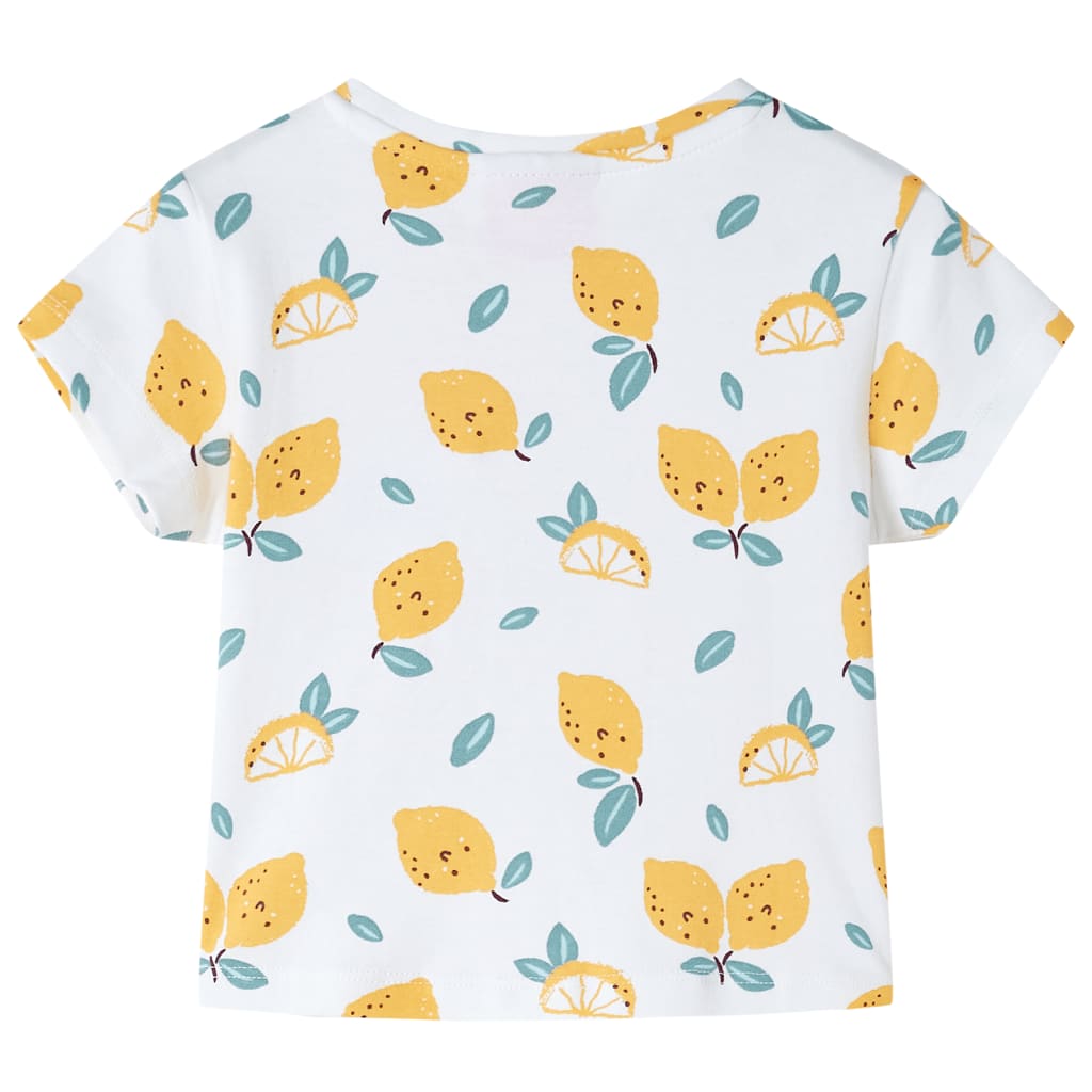 Kindershirt met knoop in de zoom 92 ecru 92