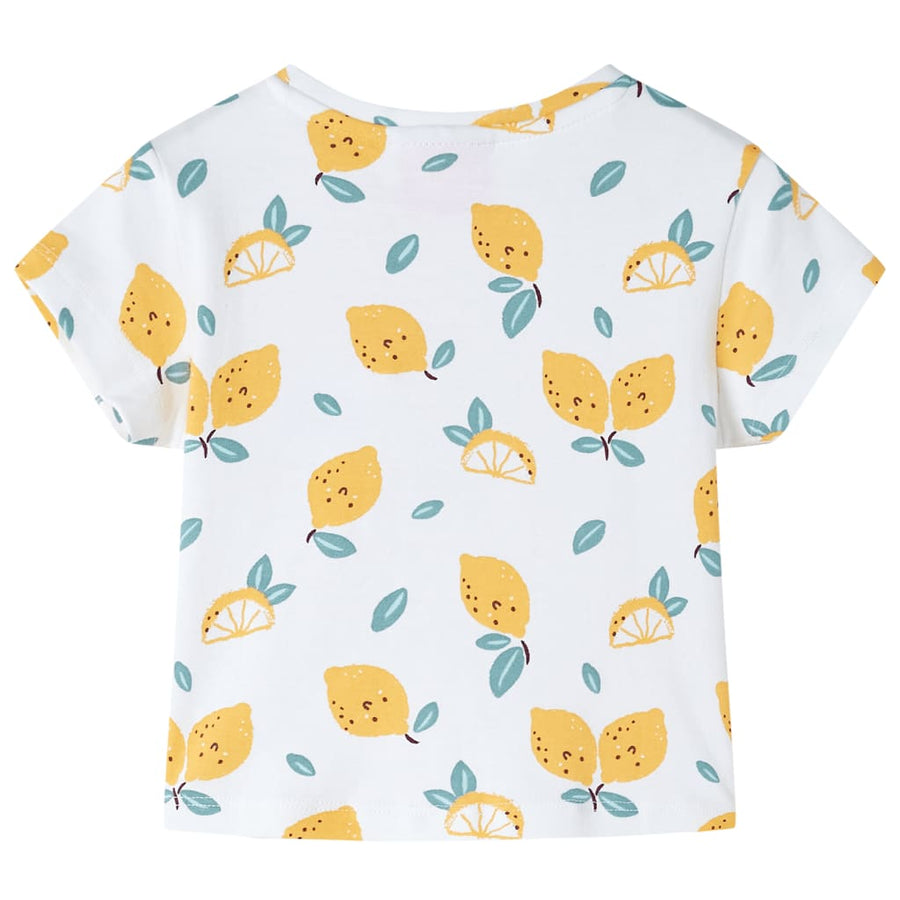 Kindershirt met knoop in de zoom 92 ecru 92