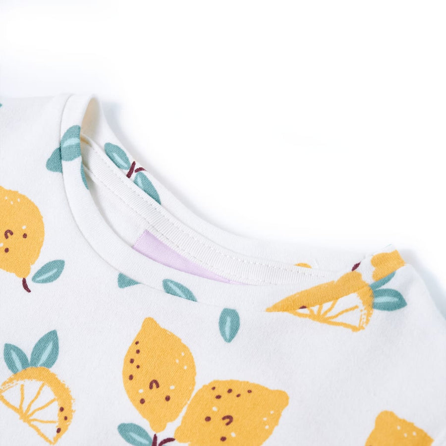 Kindershirt met knoop in de zoom 116 ecru 116
