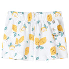 Kindershorts 92 ecru citroenprint katoen