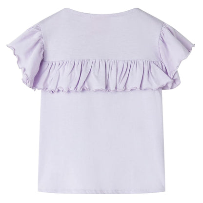 Kindershirt 116 lila Lila