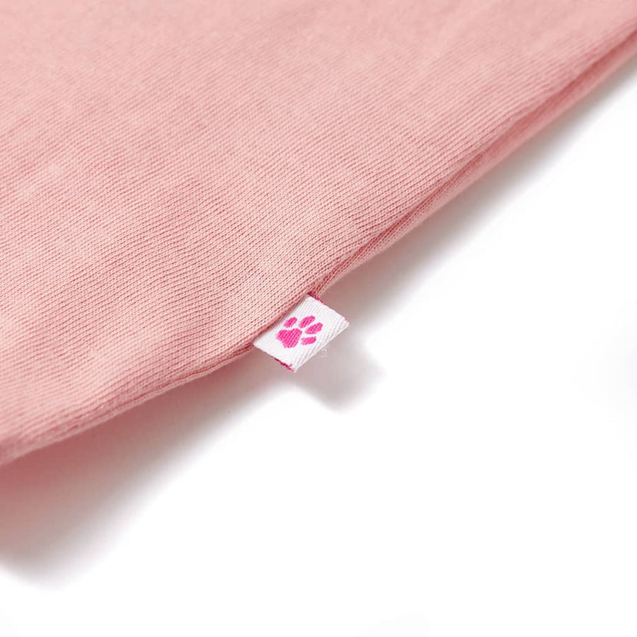 Kindershirt 104 middelblauw Roze 104