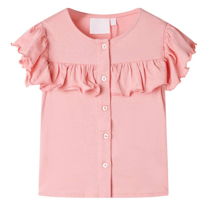 Kindershirt 116 middelroze Roze 116