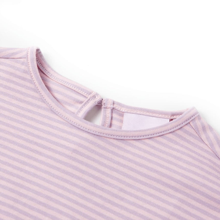 Kindershirt met mouwen met ruches 116 lila