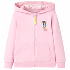 Kids' hooded zip-up vest 92 bright pink