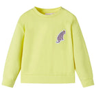 Kindertrui 116 geel katoen polyester