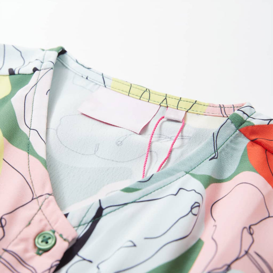 Kinderjurk 128 groen