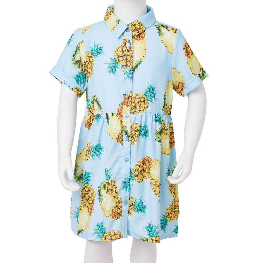 Kinderjurk 116 blauw 116