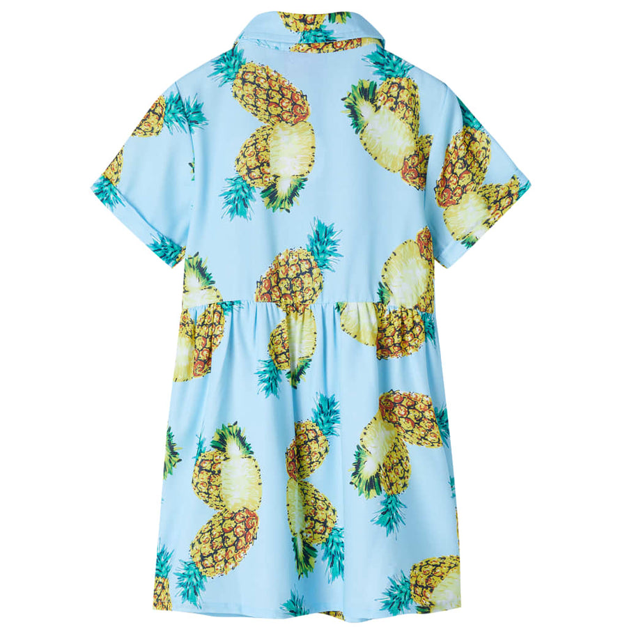 Kinderjurk 140 blauw 140