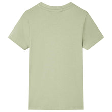 Kindershirt met korte mouwen 116 lichtkakikleurig Kaki