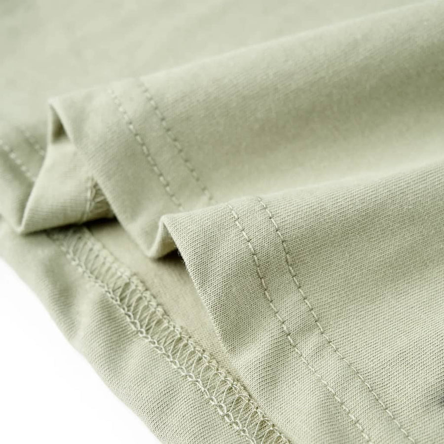Kindershirt met korte mouwen 116 lichtkakikleurig Kaki