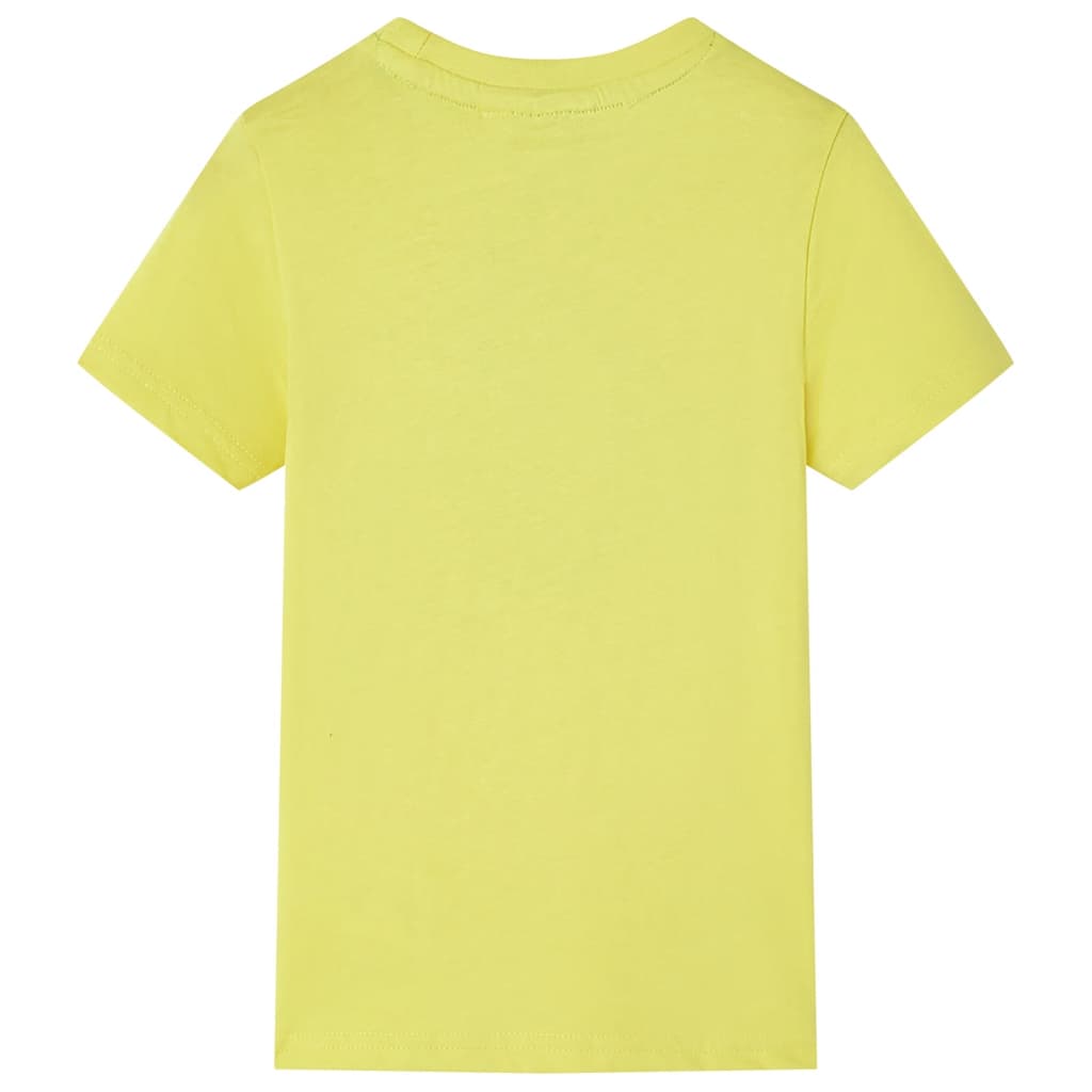 Kindershirt met korte mouwen 92 geel Geel 92