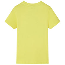Kindershirt met korte mouwen 140 geel Geel