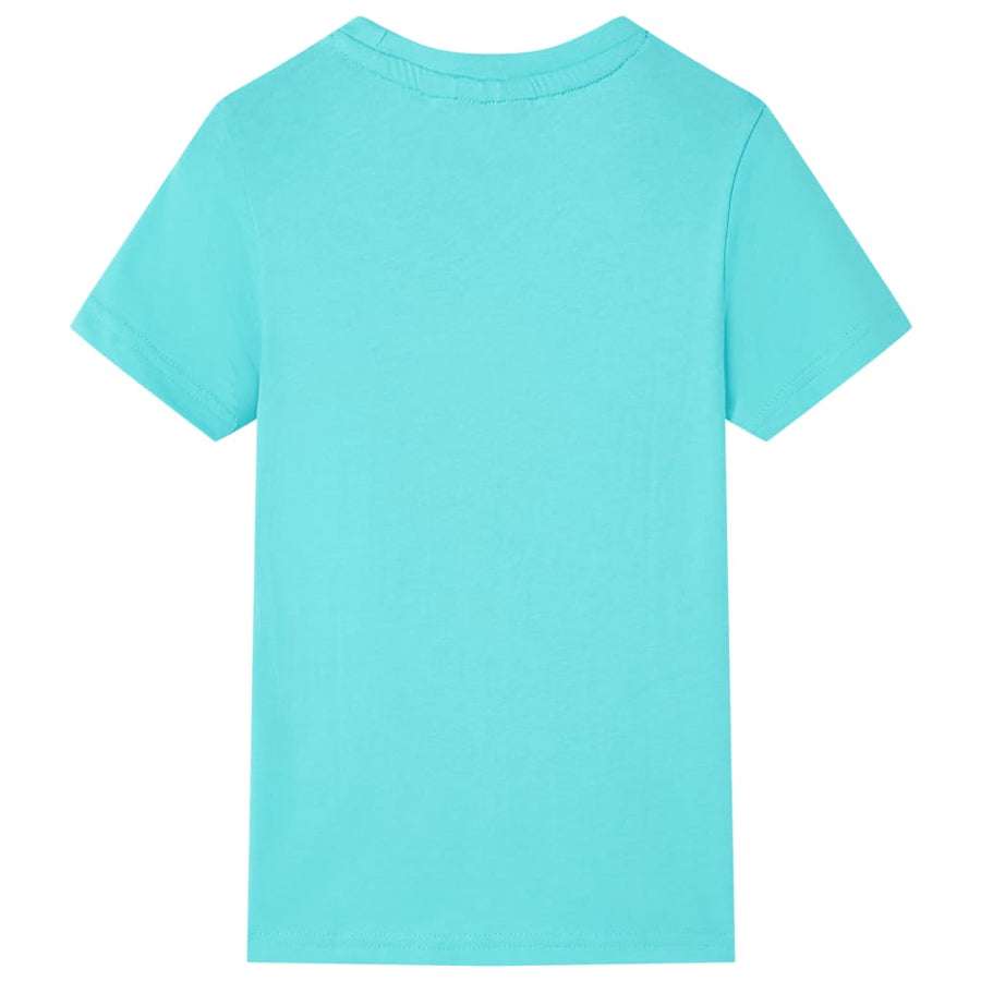 Kindershirt met korte mouwen 140 zeeblauw Aqua 140