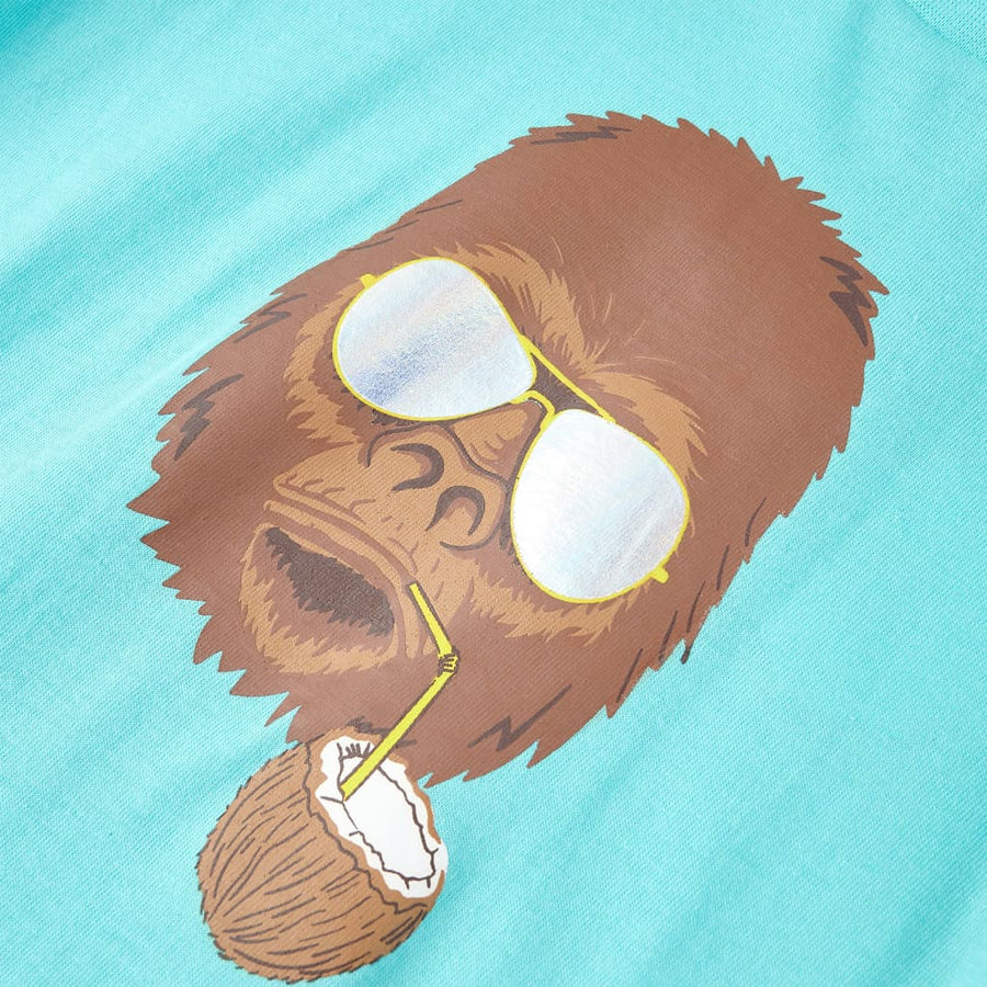 Kindershirt met korte mouwen 140 zeeblauw Aqua 140