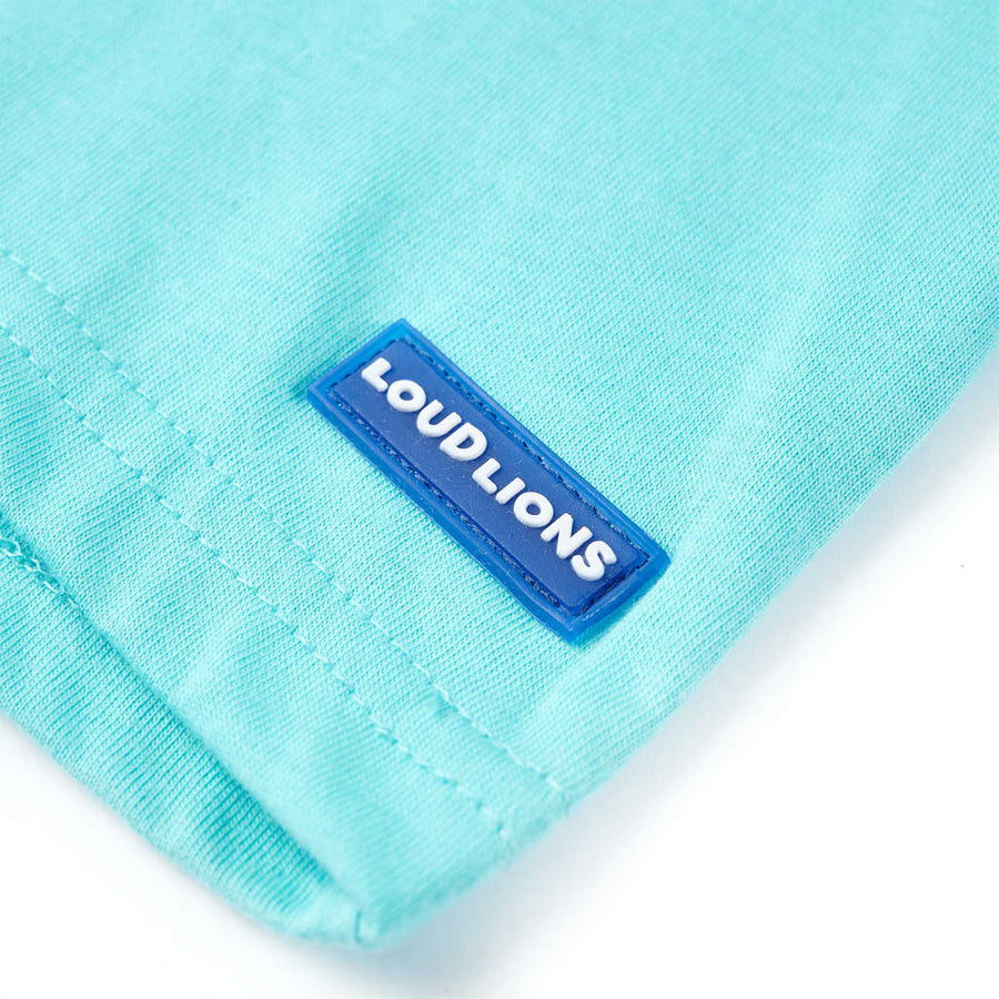 Kindershirt met korte mouwen 140 zeeblauw Aqua 140