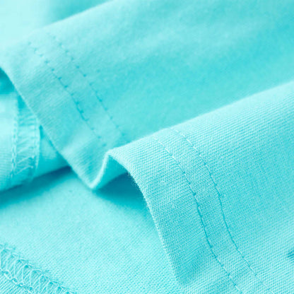 Kindershirt met korte mouwen 140 zeeblauw Aqua 140