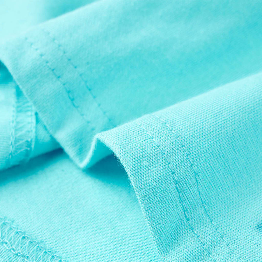 Kindershirt met korte mouwen 140 zeeblauw Aqua 140