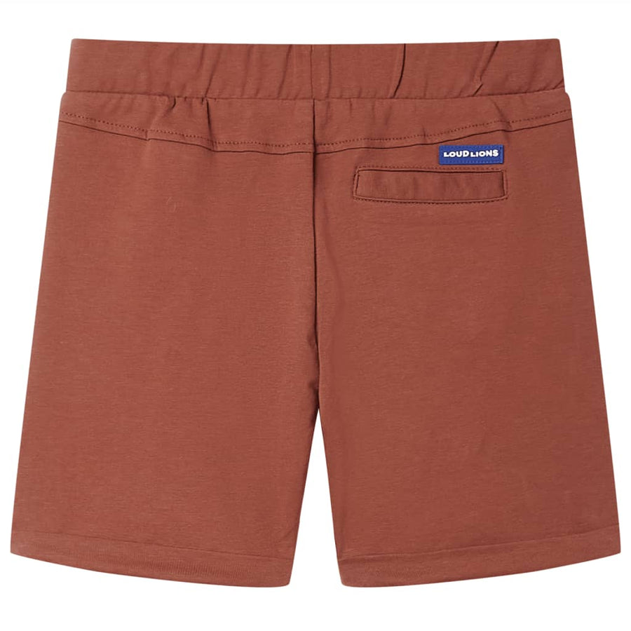 Kindershorts met trekkoord 104 bruin Bruin