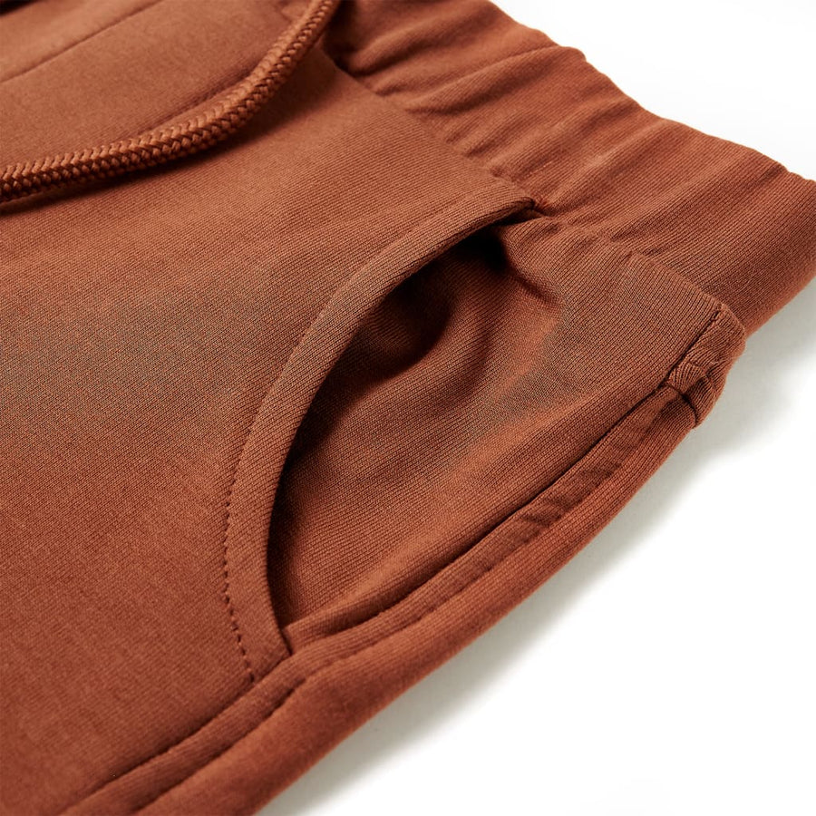 Kindershorts met trekkoord 104 bruin Bruin