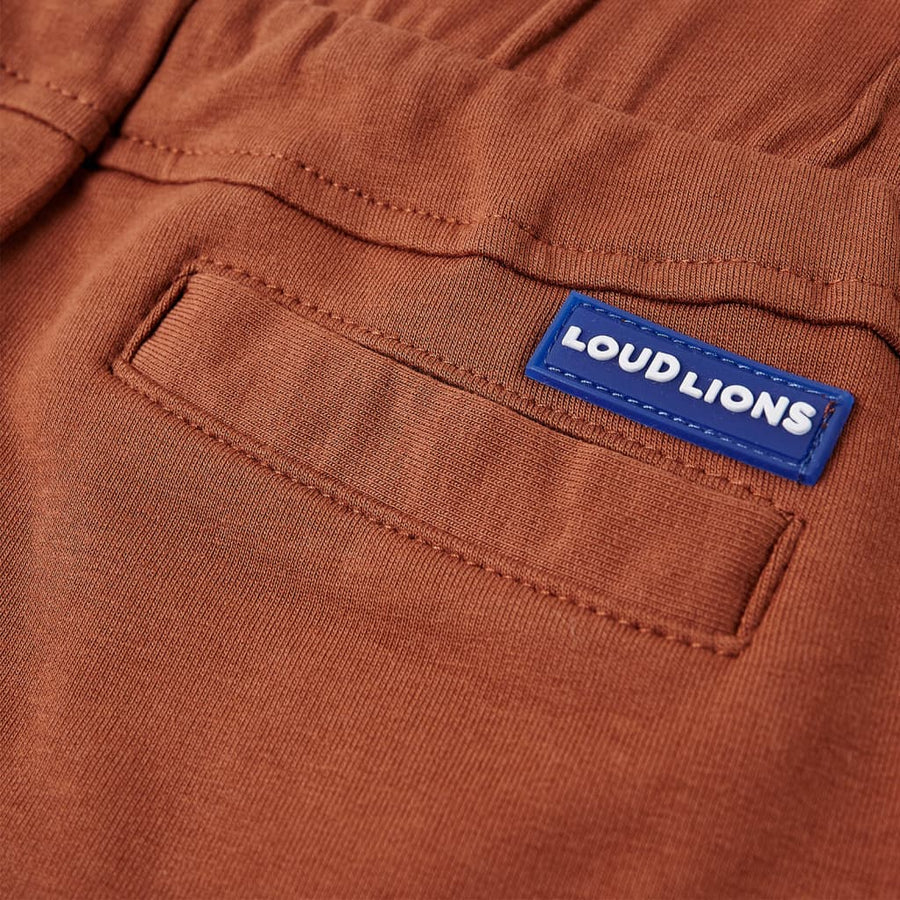 Kindershorts met trekkoord 104 bruin Bruin