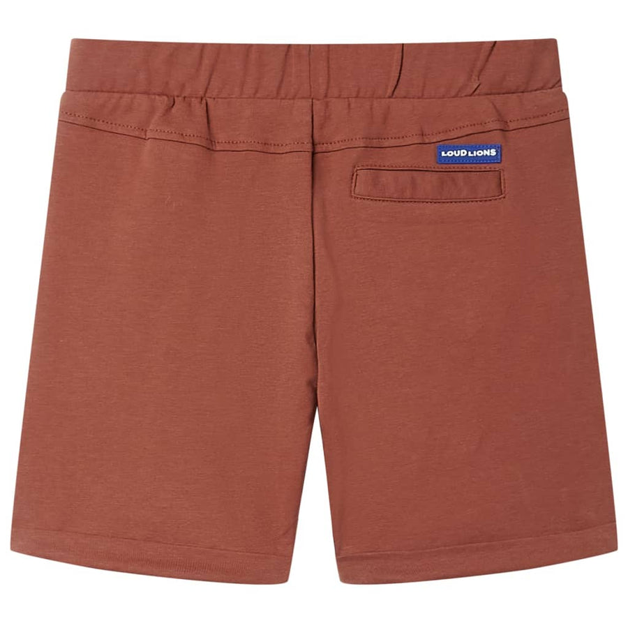 Kindershorts met trekkoord 116 bruin Bruin