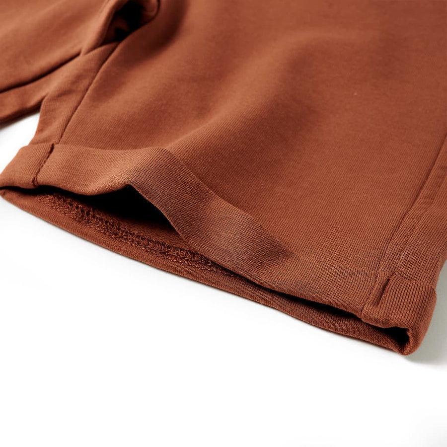 Kindershorts met trekkoord 116 bruin Bruin