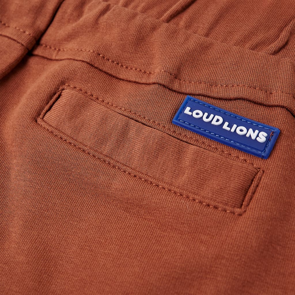 Kindershorts met trekkoord 116 bruin Bruin