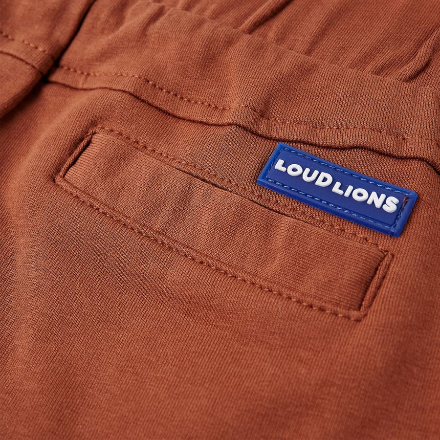 Kindershorts met trekkoord 128 bruin Bruin