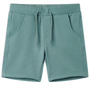 Kindershorts trekkoord 116 oudpetrol