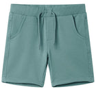 Children's shorts with drawstring 140 old petrol
