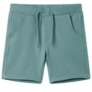 Kindershorts oudpetrol maat 140