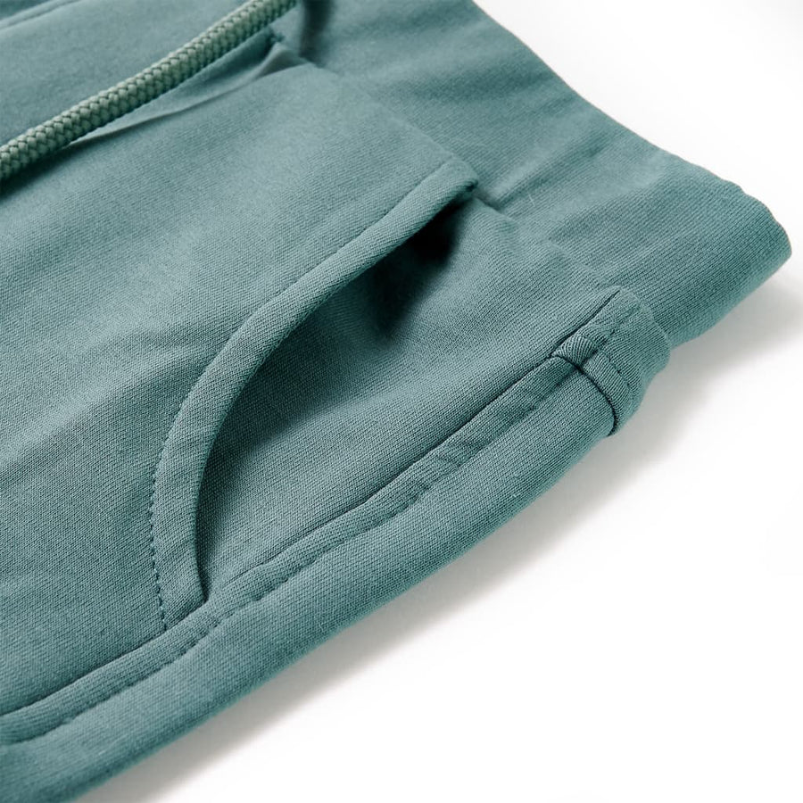 Kindershorts met trekkoord 140 oudpetrol Benzine
