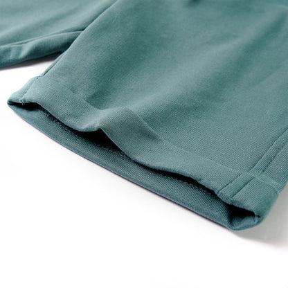 Kindershorts met trekkoord 140 oudpetrol Benzine