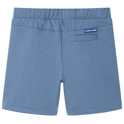 Kindershorts met trekkoord 92 donkerblauw Blauw 92